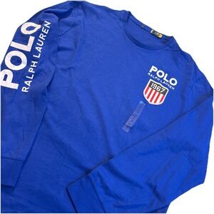 Polo Ralph Lauren Men's Classic Long Sleeve 1967 USA Shield T-Shirt Men's XL